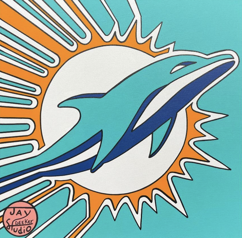 Exploded Optic Dolphins Sunburst