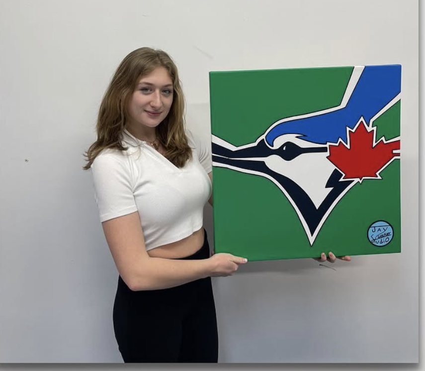 Happy Geeker Studio client 20 with their painting