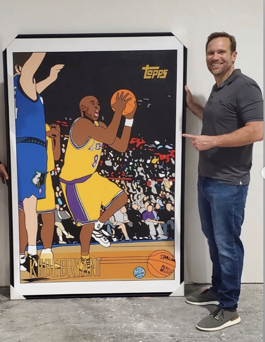 Happy Geeker Studio client 25 with their painting