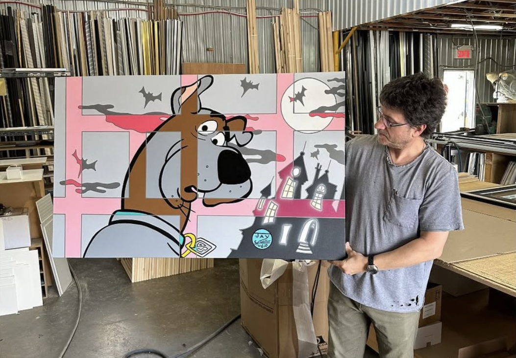 Happy Geeker Studio client 12 with their painting