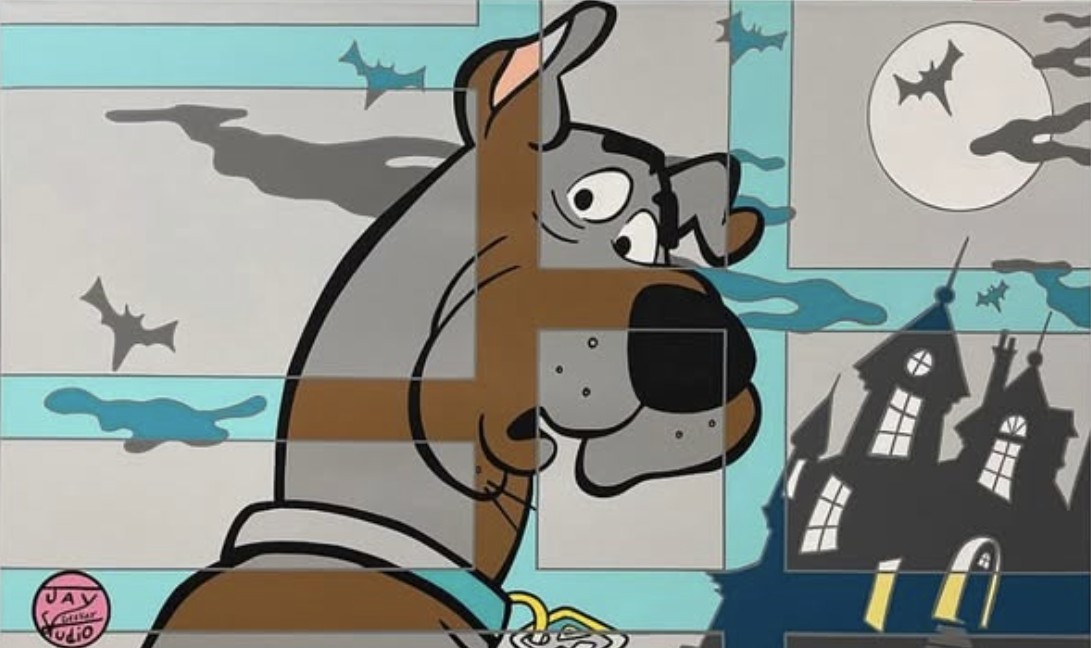 Tableau Scooby-Doo Striped Optic par Geeker Studio