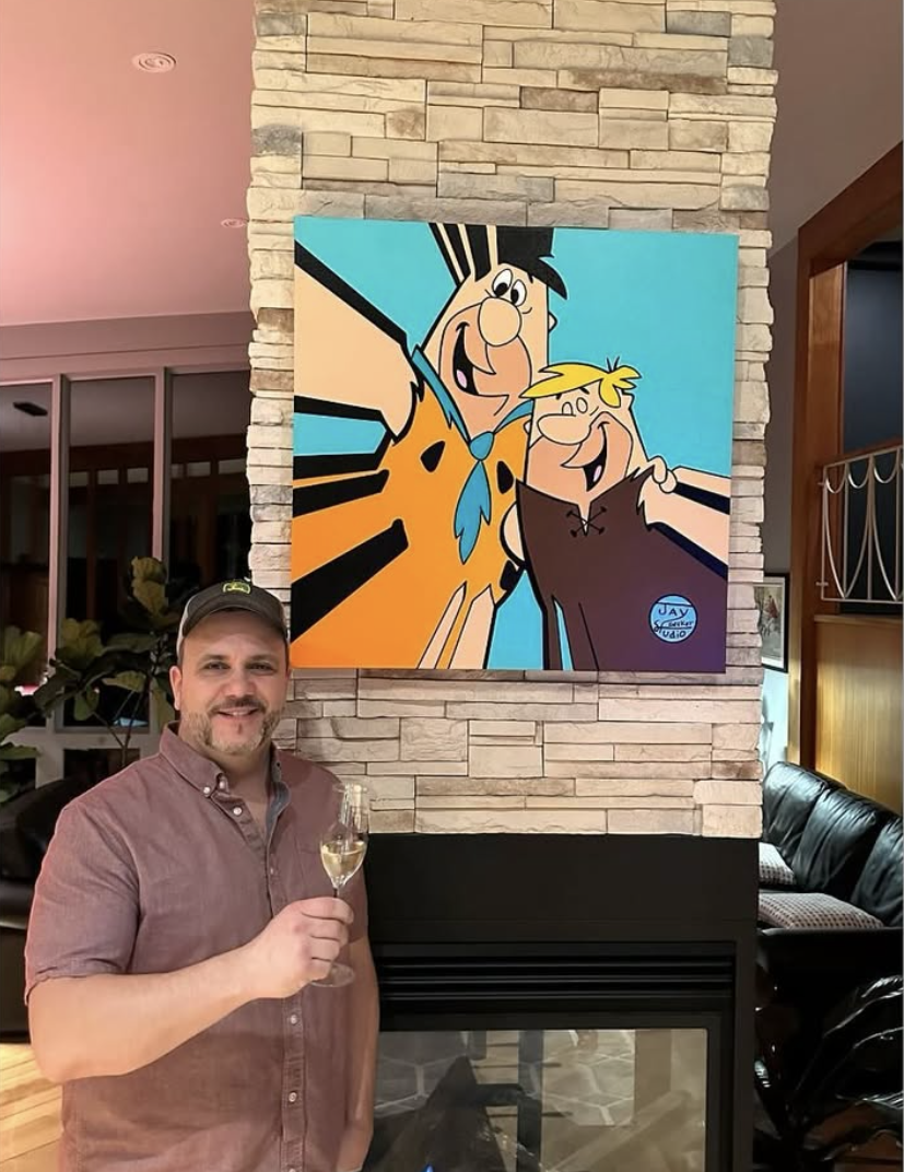 Happy Geeker Studio client 6 with their painting