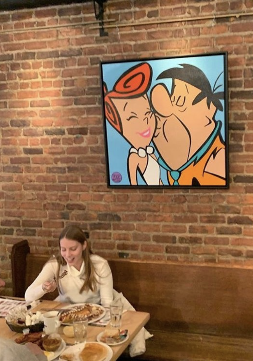 Happy Geeker Studio client 43 with their painting