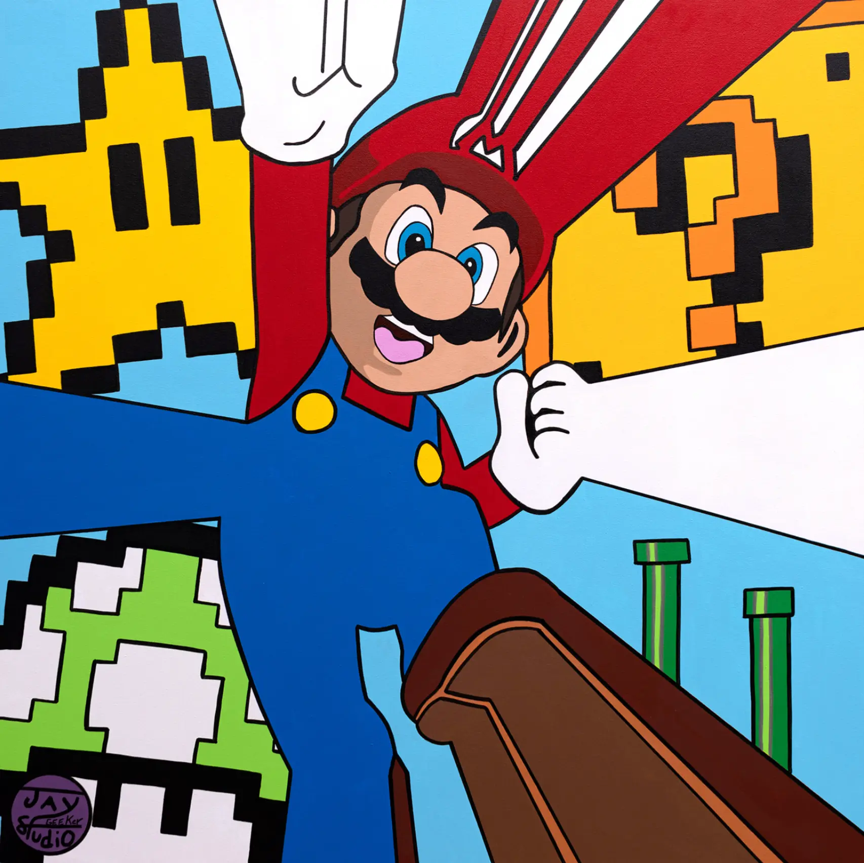 Exploded Optic Super Mario