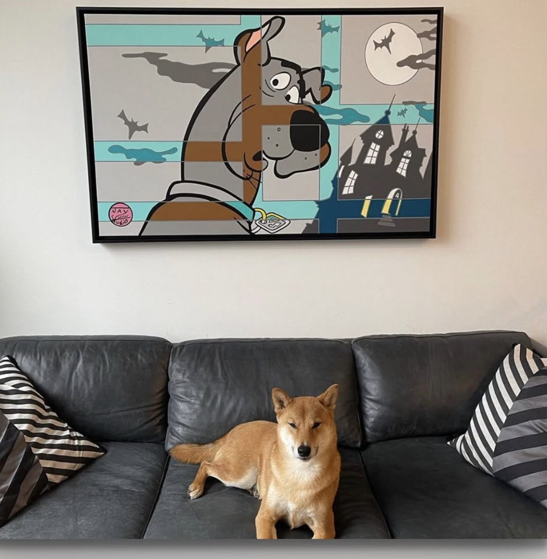 Happy Geeker Studio client 18 with their painting
