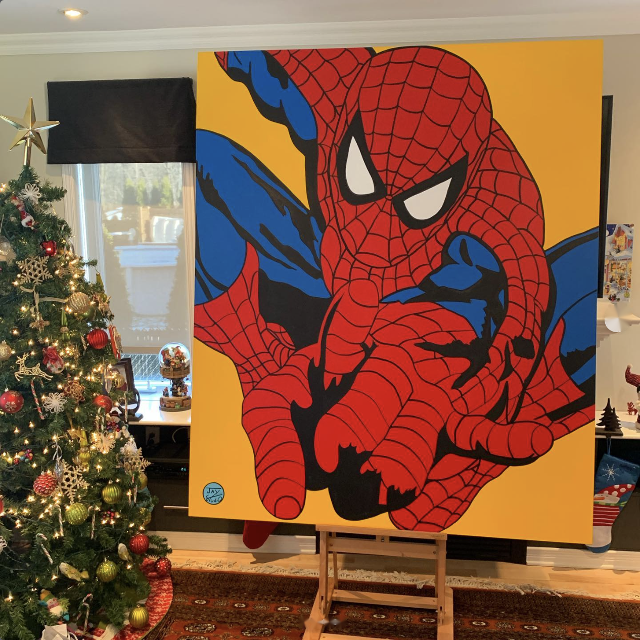 Happy Geeker Studio client 53 with their painting