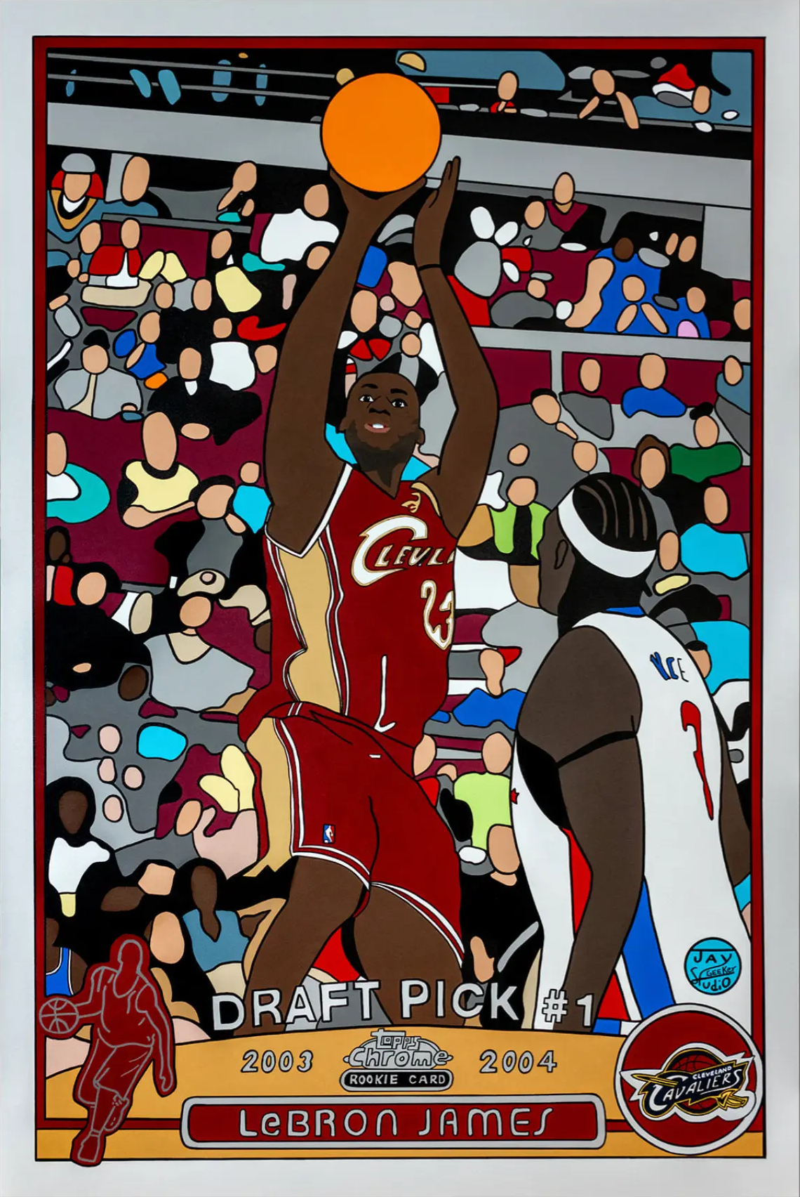 LeBron James Topps Chrome Rookie Card