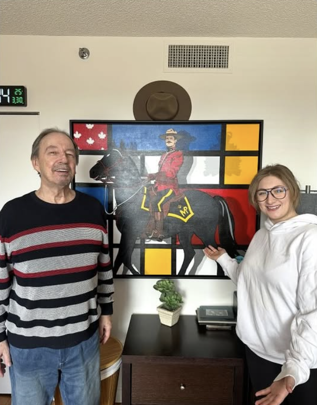 Happy Geeker Studio client 5 with their painting