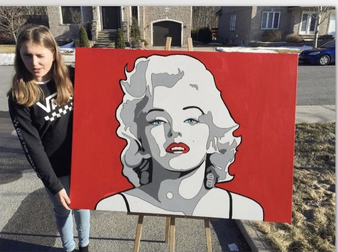 Happy Geeker Studio client 23 with their painting