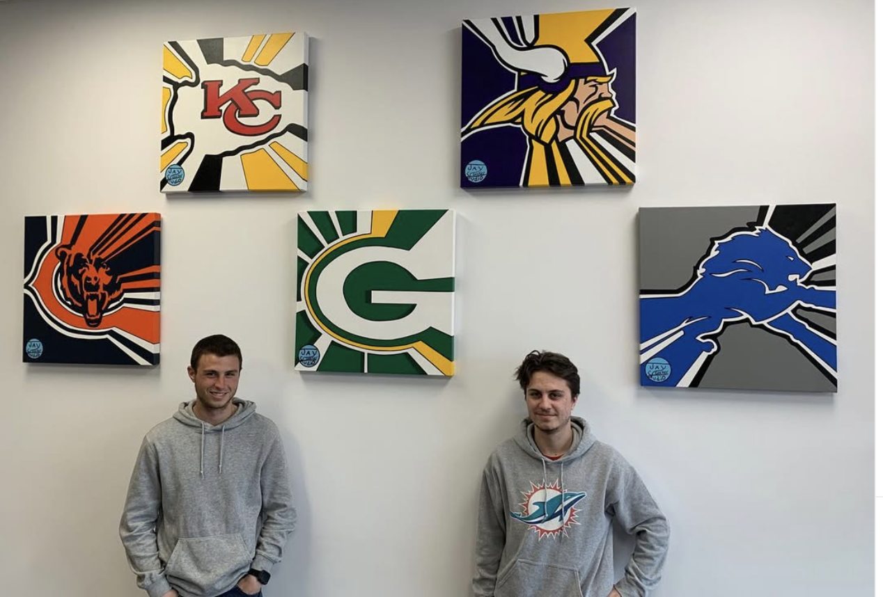Happy Geeker Studio client 30 with their painting