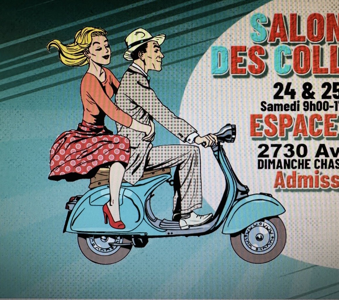 The original poster artwork for the Salon national des collectionneurs