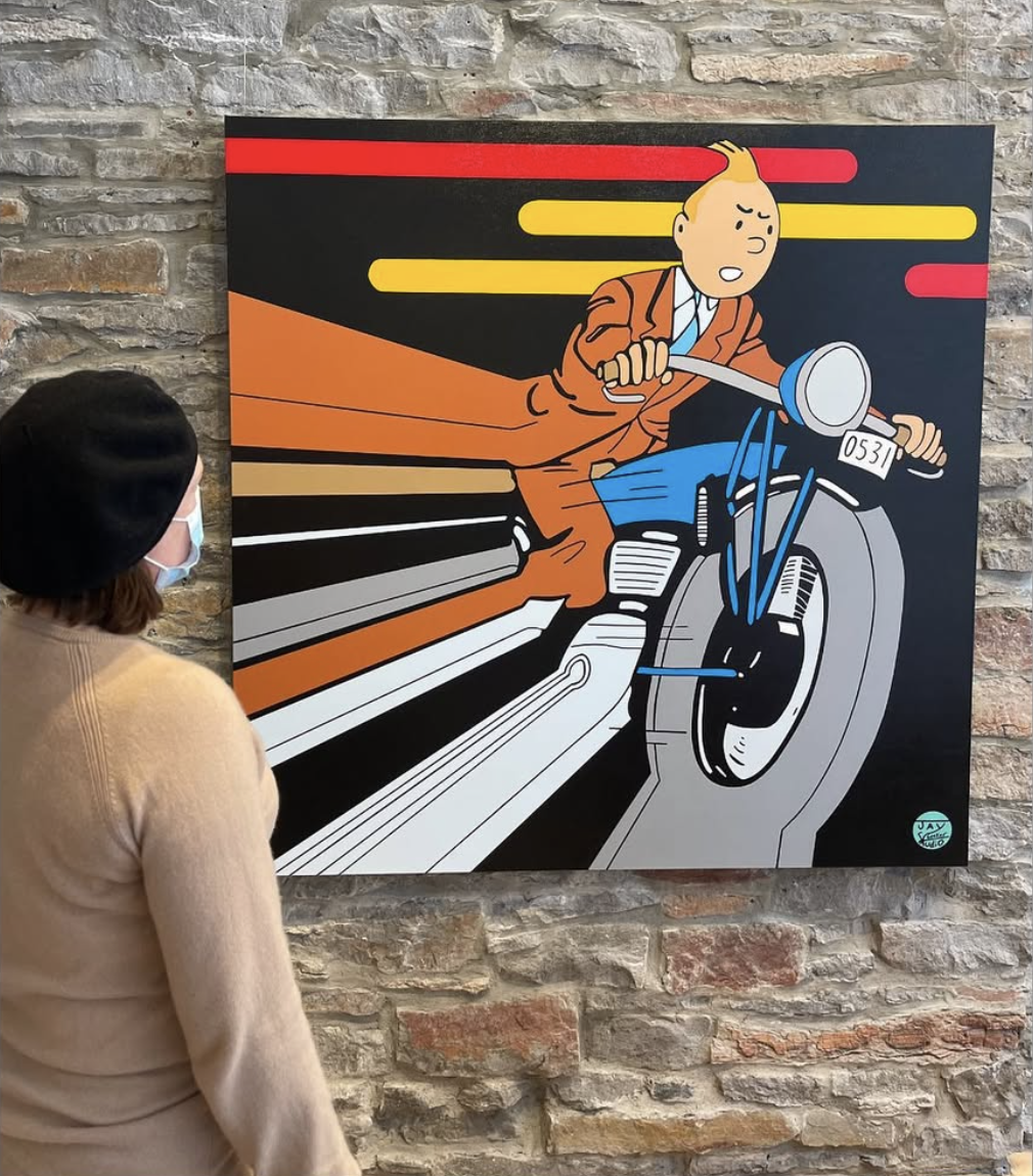 Happy Geeker Studio client 21 with their painting