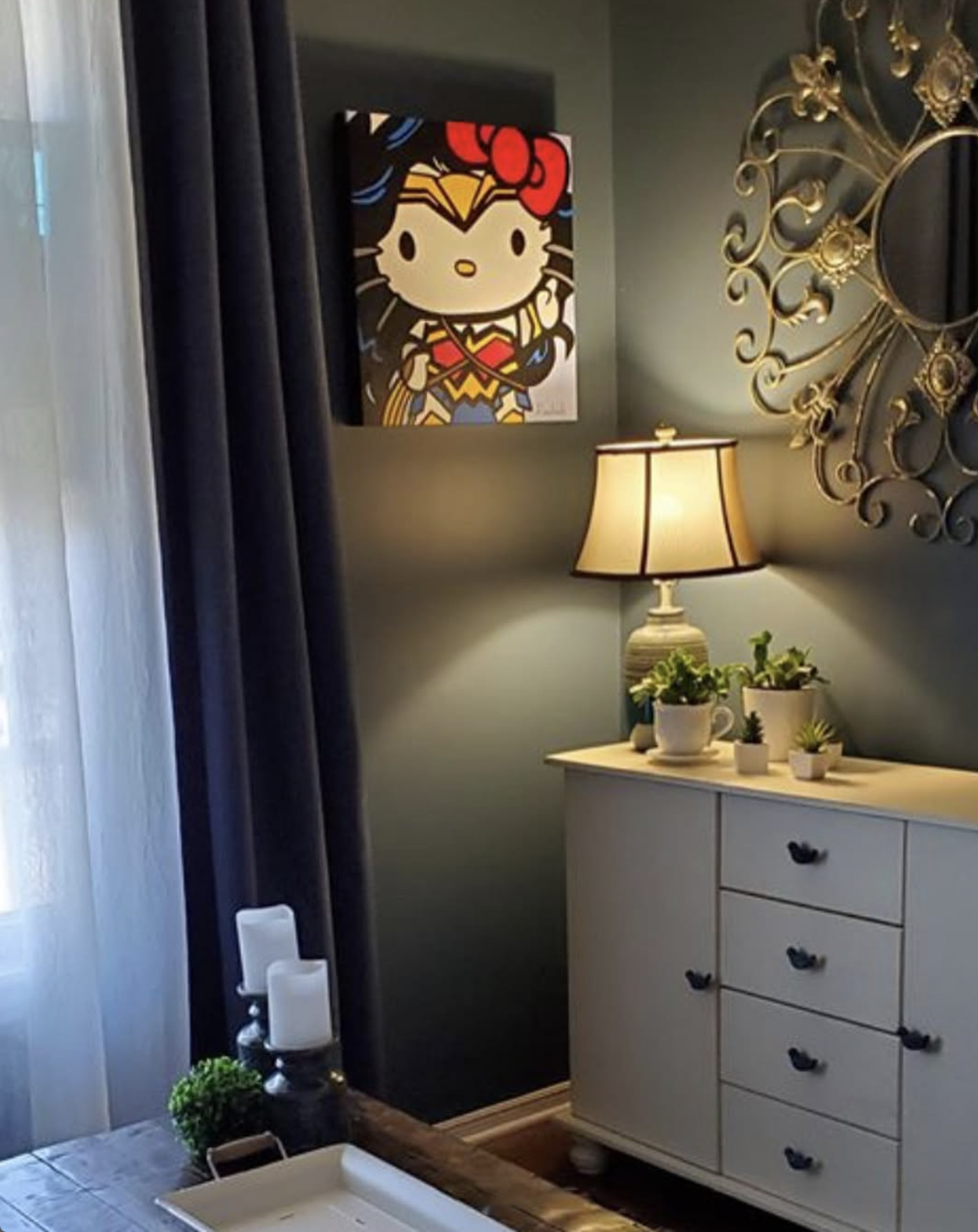 Happy Geeker Studio client 56 with their painting