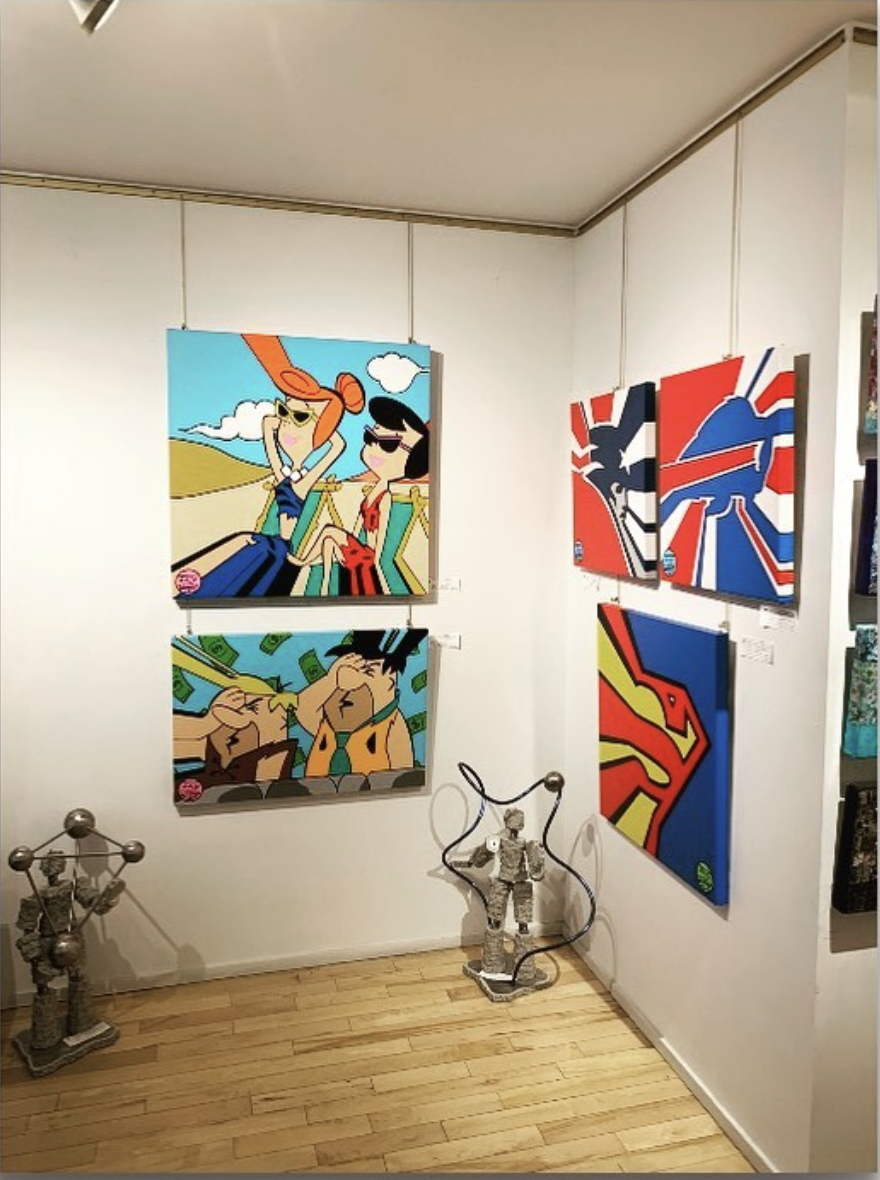 Happy Geeker Studio client 36 with their painting